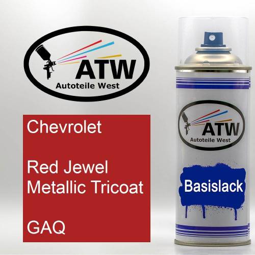 Chevrolet, Red Jewel Metallic Tricoat, GAQ: 400ml Sprühdose, von ATW Autoteile West.